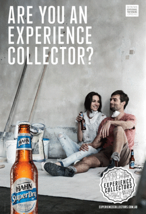 Hahn Super Dry 'Are you an experience collector?' Renovator Poster
