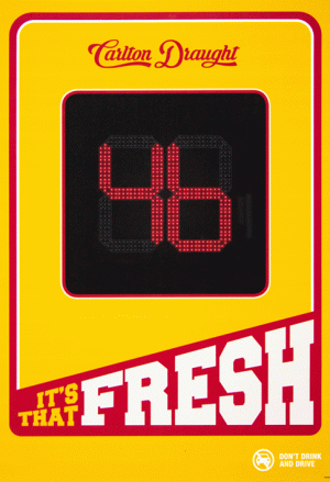 Carlton Draught '46ers' campaign 'It's that fresh' Poster