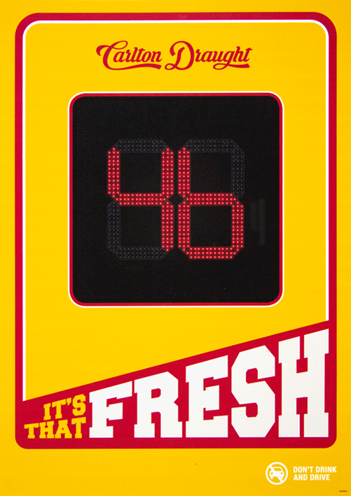 Carlton Draught '46ers' campaign 'It's that fresh' Poster