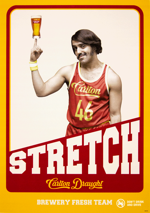 Carlton Draught '46ers' campaign 'Stretch' Poster