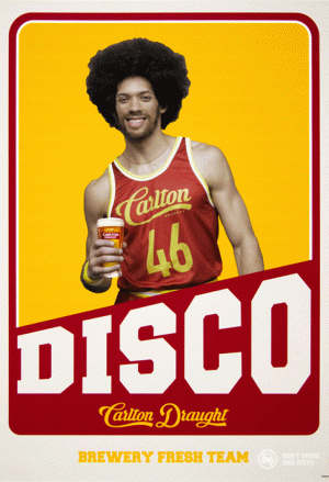 Carlton Draught '46ers' campaign 'Disco' Poster