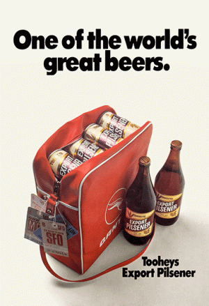 Tooheys Export Pilsener 'Bottles and Cans' Poster