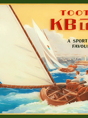 Tooth’s KB Lager "A Sportsman's favourite" poster