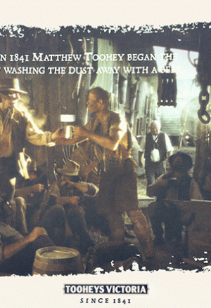 Tooheys Victoria - Since 1841 'Washing the Dust away' Poster