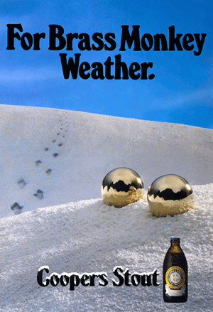 Coopers 'For Brass Monkey Weather' Best Extra Stout poster