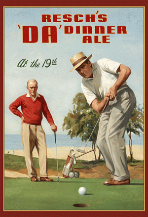 Resch's DA Golf Putt 'At the 19th' poster