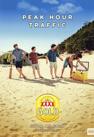 Castlemaine XXXX Gold 'Peak Hour Traffic' Poster